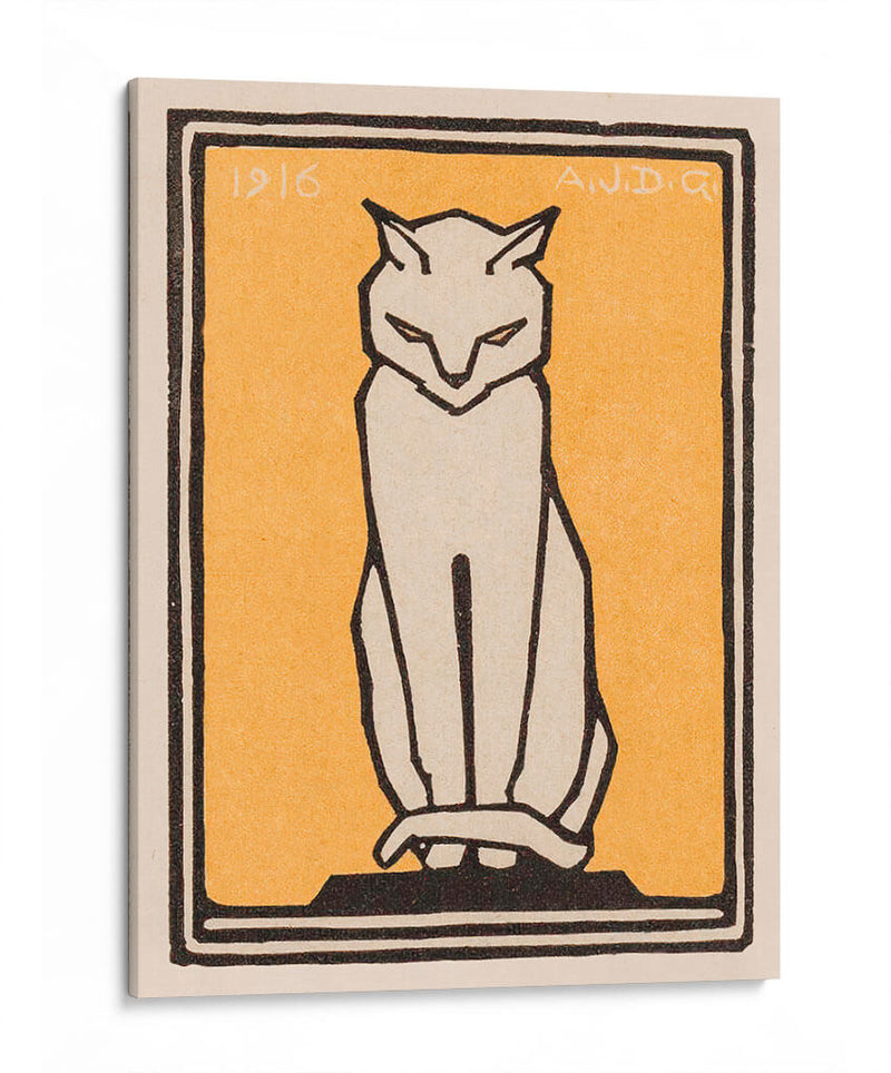 Gato sentado - I - Julie de Graag | Cuadro decorativo de Canvas Lab