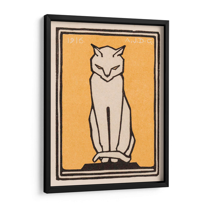 Gato sentado - I - Julie de Graag | Cuadro decorativo de Canvas Lab