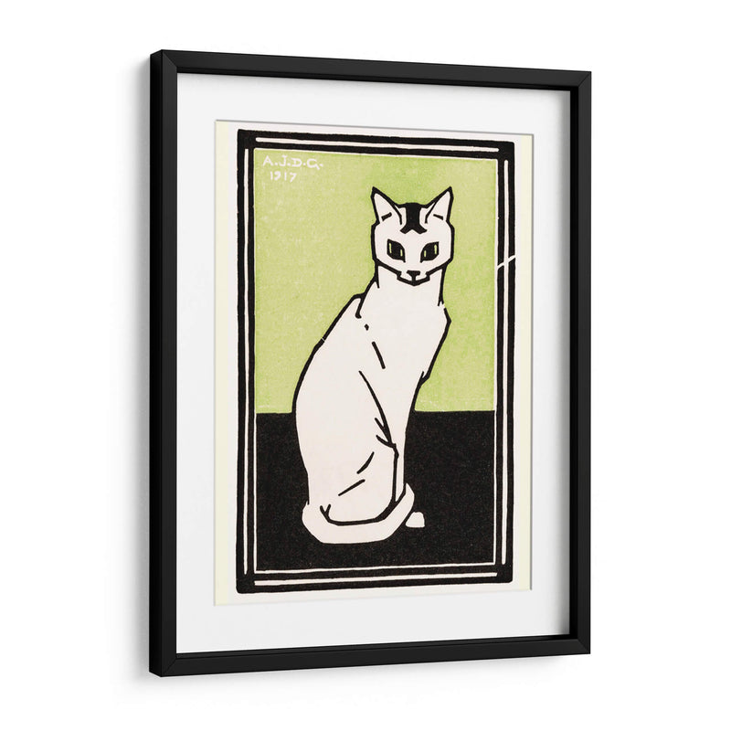 Gato sentado - II - Julie de Graag | Cuadro decorativo de Canvas Lab