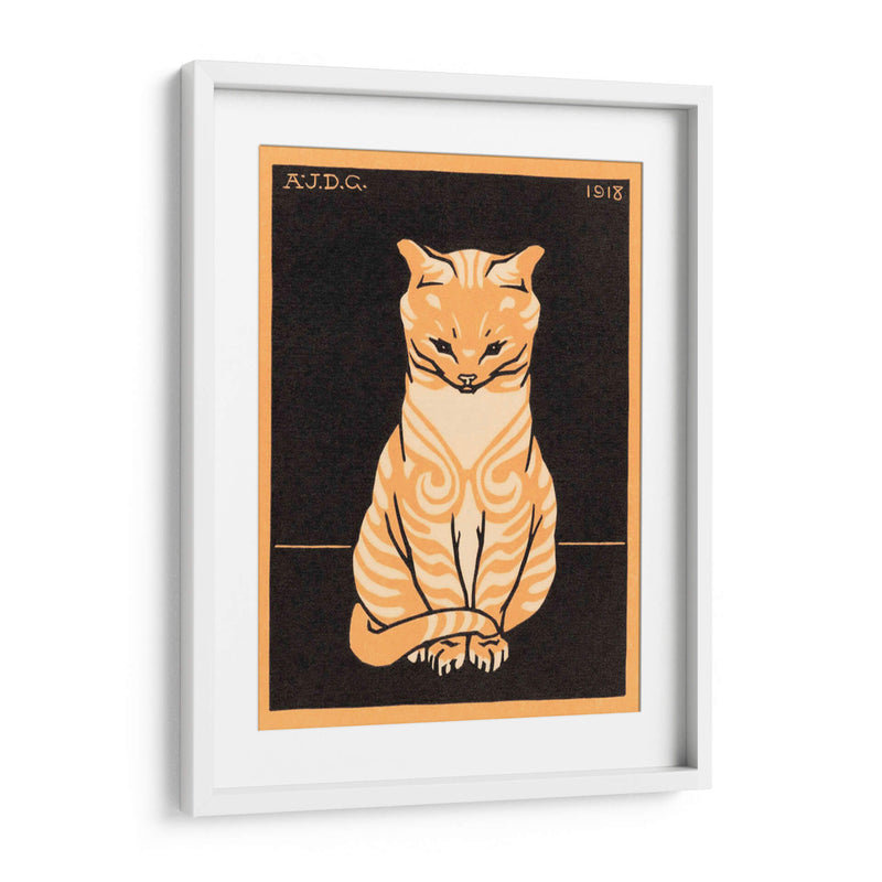 Gato sentado - III - Julie de Graag | Cuadro decorativo de Canvas Lab