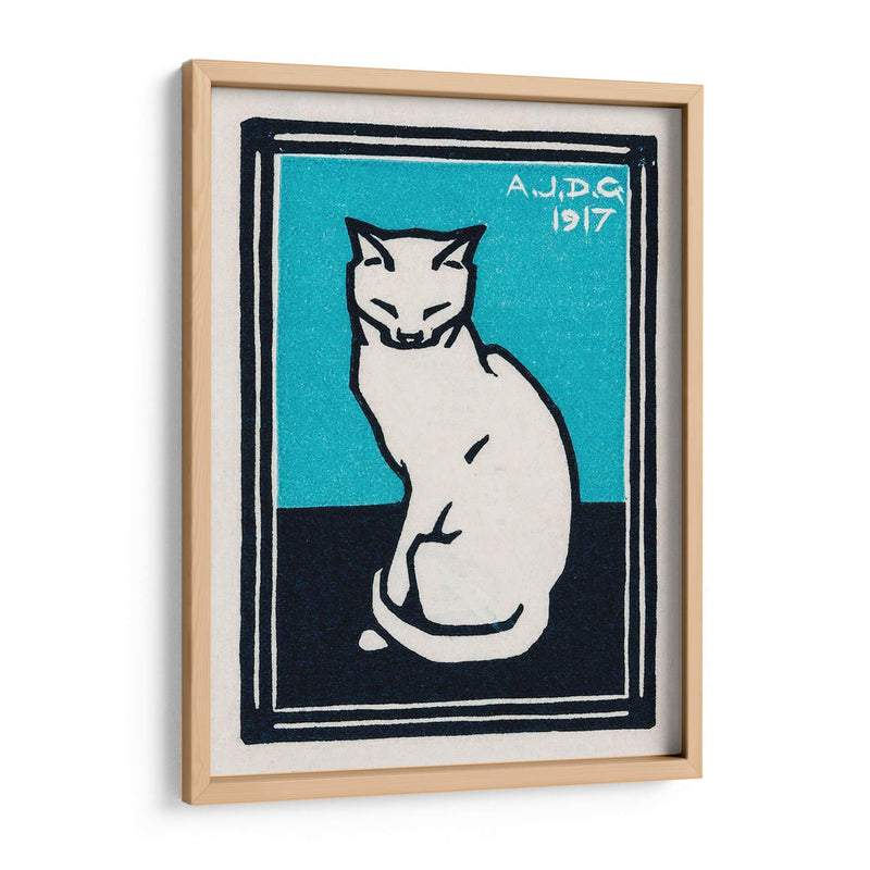 Gato sentado - IV - Julie de Graag | Cuadro decorativo de Canvas Lab