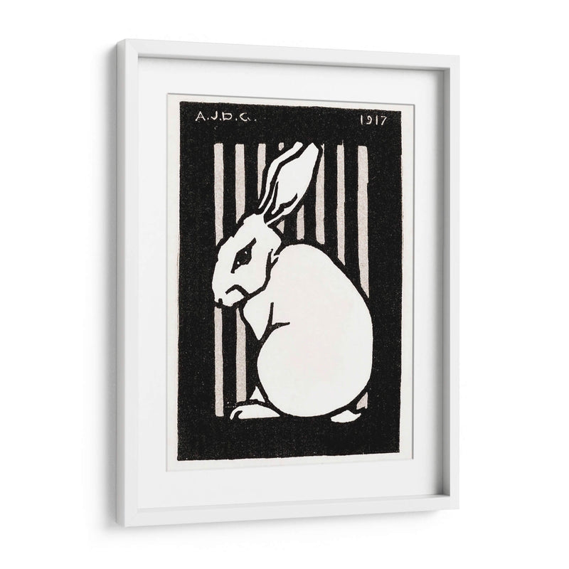 Conejo sentado - Julie de Graag | Cuadro decorativo de Canvas Lab