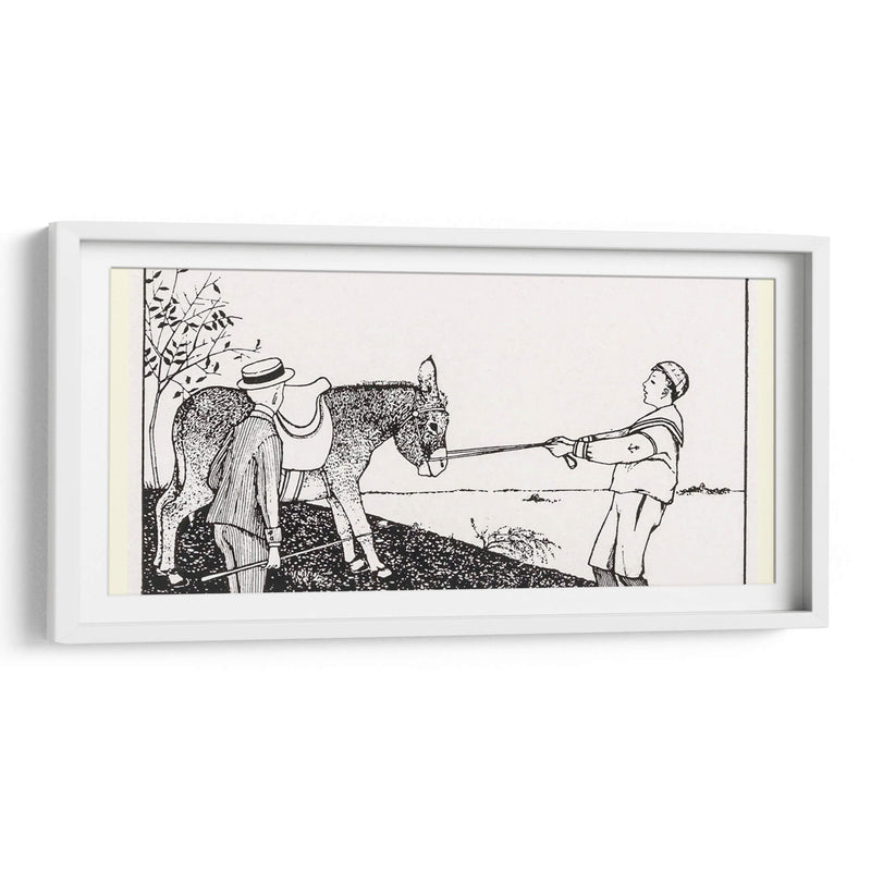 Dos niños y un burro - Julie de Graag | Cuadro decorativo de Canvas Lab