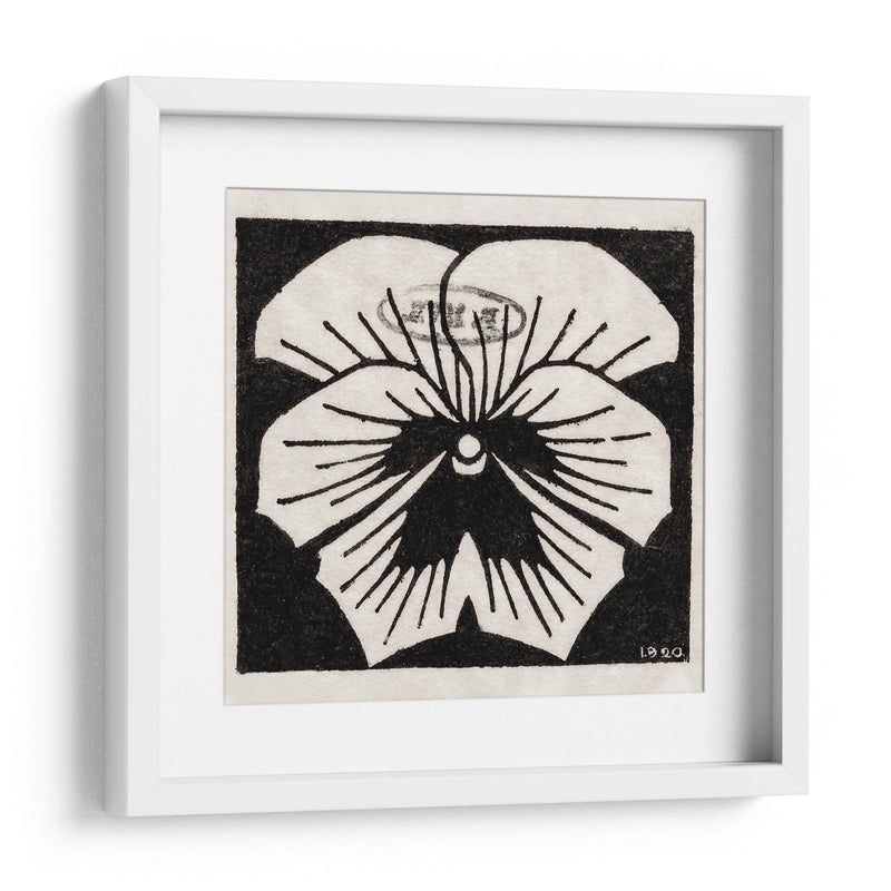 Flor grabada en madera - I - Julie de Graag | Cuadro decorativo de Canvas Lab