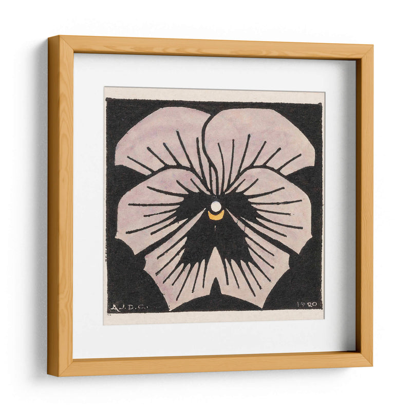 Flor grabada en madera - II - Julie de Graag | Cuadro decorativo de Canvas Lab