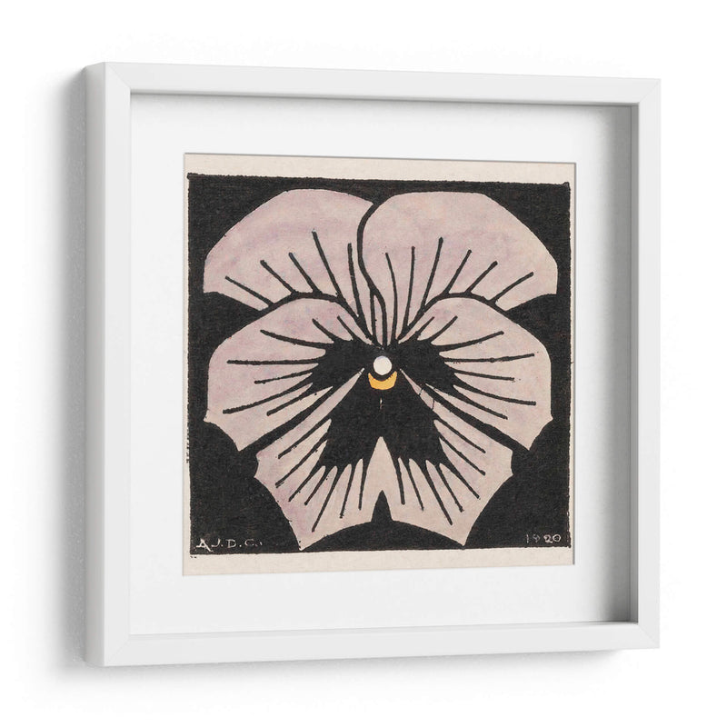 Flor grabada en madera - II - Julie de Graag | Cuadro decorativo de Canvas Lab