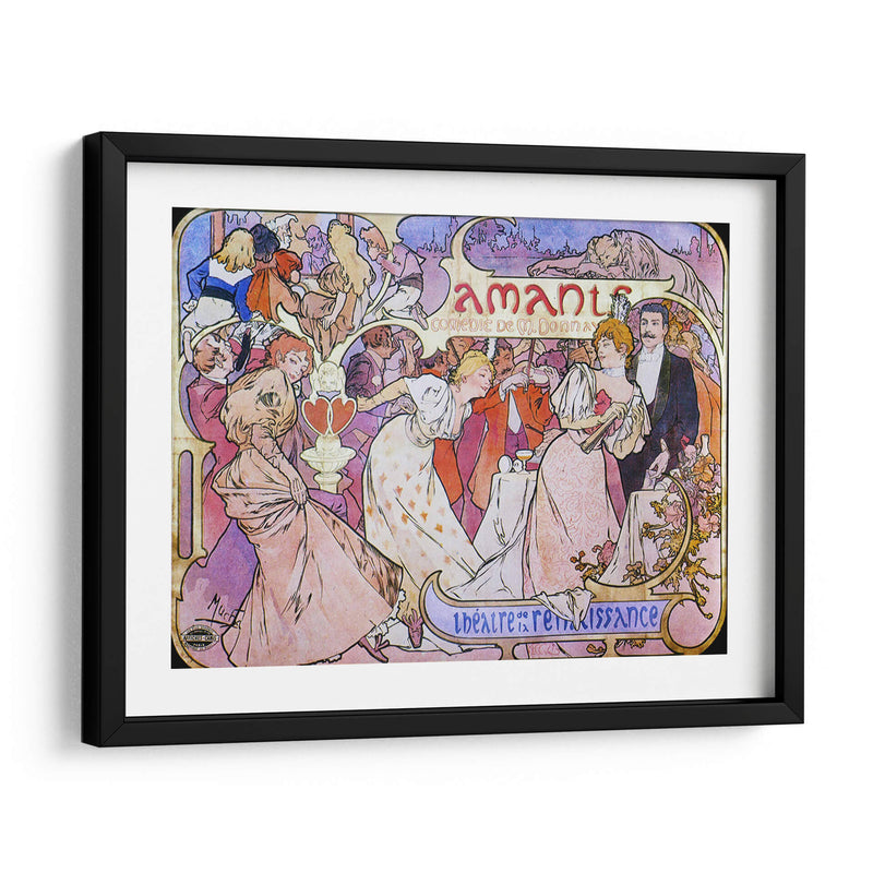 Amants - Alfons Mucha | Cuadro decorativo de Canvas Lab