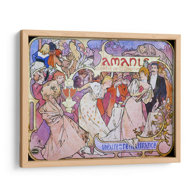 Amants - Alfons Mucha | Cuadro decorativo de Canvas Lab