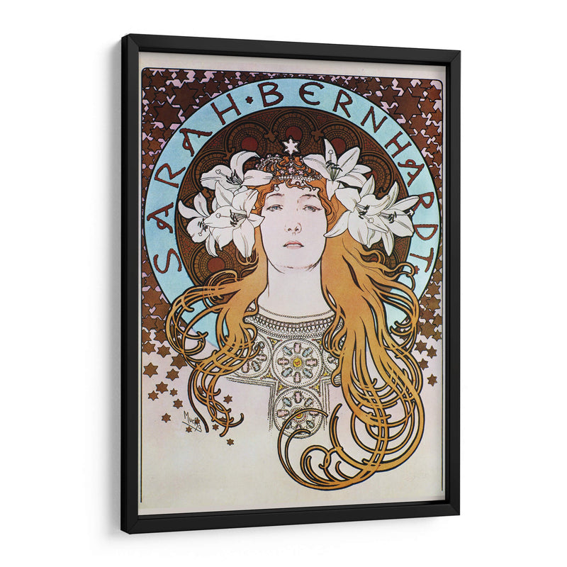 Sarah Bernhardt - La Plume - Alfons Mucha | Cuadro decorativo de Canvas Lab