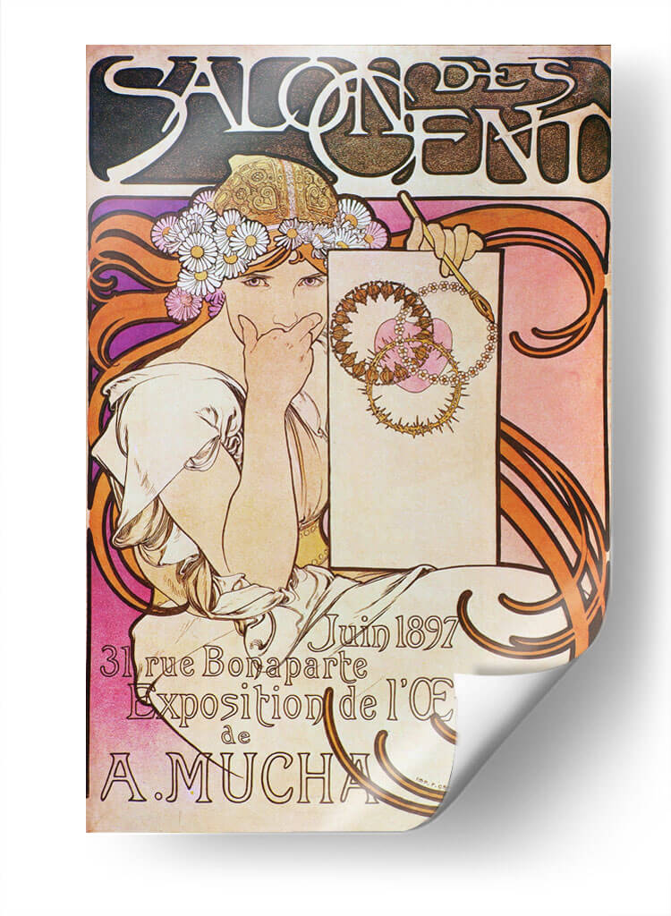 Salon Des Cent - Alfons Mucha | Cuadro decorativo de Canvas Lab