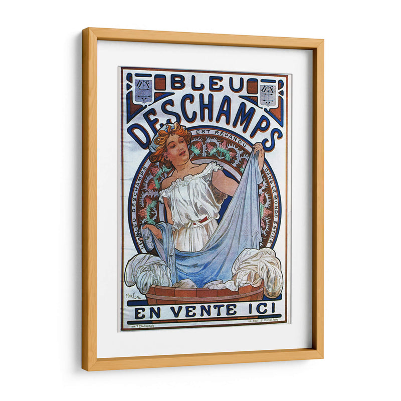 Bleu Deschamps - Alfons Mucha | Cuadro decorativo de Canvas Lab