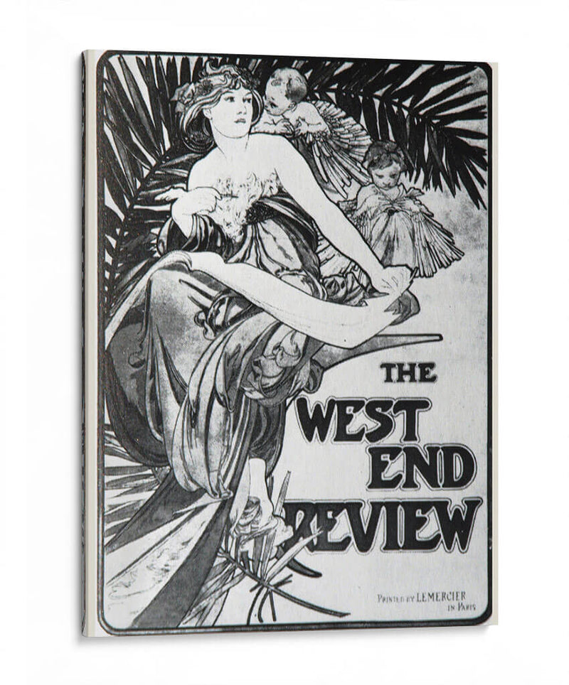 Poster de The West End Review - Alfons Mucha | Cuadro decorativo de Canvas Lab