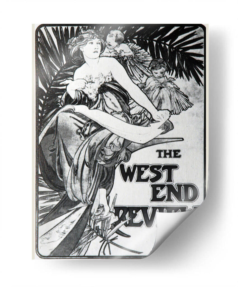 Poster de The West End Review - Alfons Mucha | Cuadro decorativo de Canvas Lab