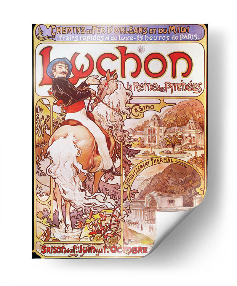 Luchon - II - Alfons Mucha | Cuadro decorativo de Canvas Lab