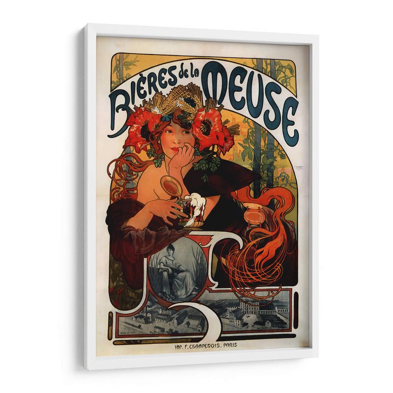Bières de la Meuse - II - Alfons Mucha | Cuadro decorativo de Canvas Lab