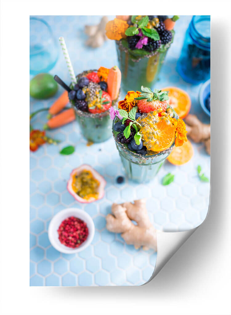 Bebida frutal con jengibre | Cuadro decorativo de Canvas Lab