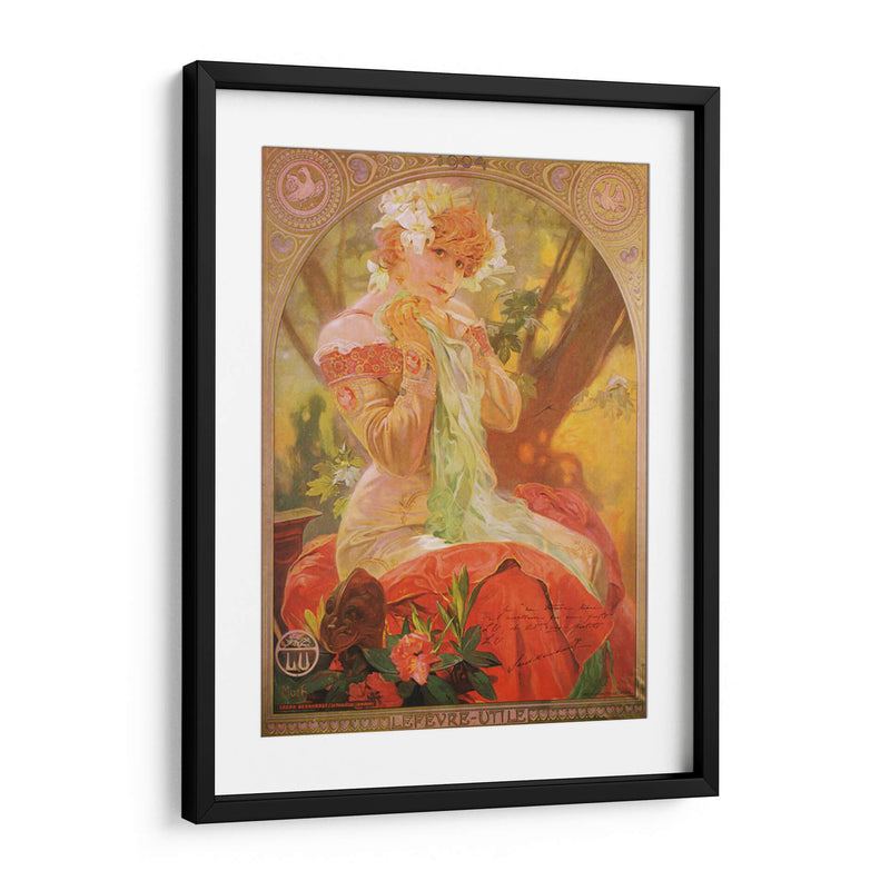 Lefevre-Utile, Sarah Bernhardt - La princesa lejana - Alfons Mucha | Cuadro decorativo de Canvas Lab