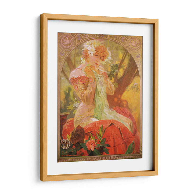 Lefevre-Utile, Sarah Bernhardt - La princesa lejana - Alfons Mucha | Cuadro decorativo de Canvas Lab