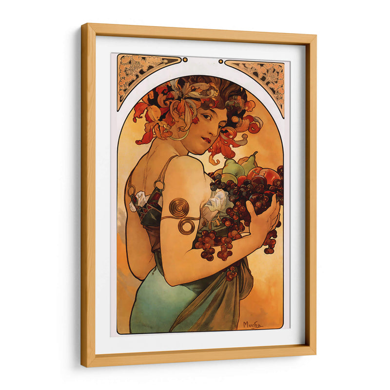 La fruta - I - Alfons Mucha | Cuadro decorativo de Canvas Lab