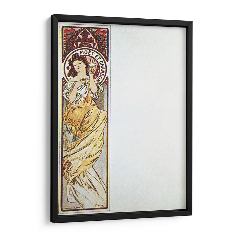 Menús - Moet & Chandon - VII - Alfons Mucha | Cuadro decorativo de Canvas Lab