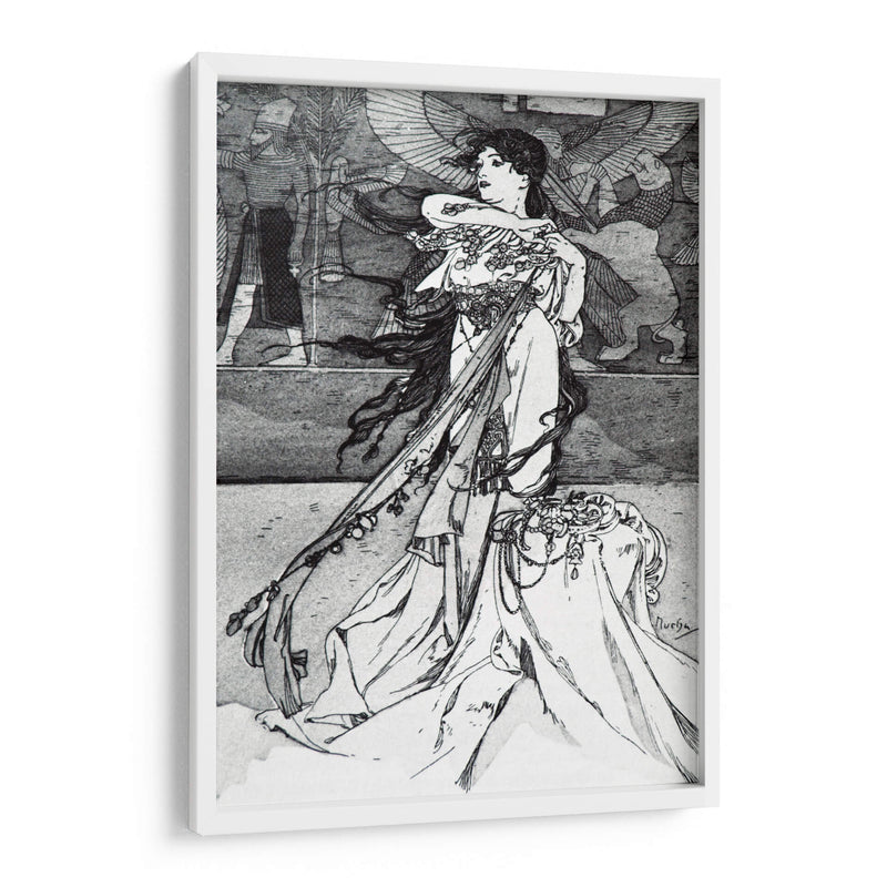 Ilustración de Rama - Alfons Mucha | Cuadro decorativo de Canvas Lab