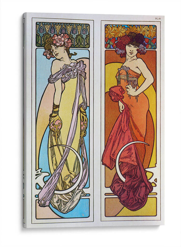 Documentos decorativos - IV - Alfons Mucha | Cuadro decorativo de Canvas Lab