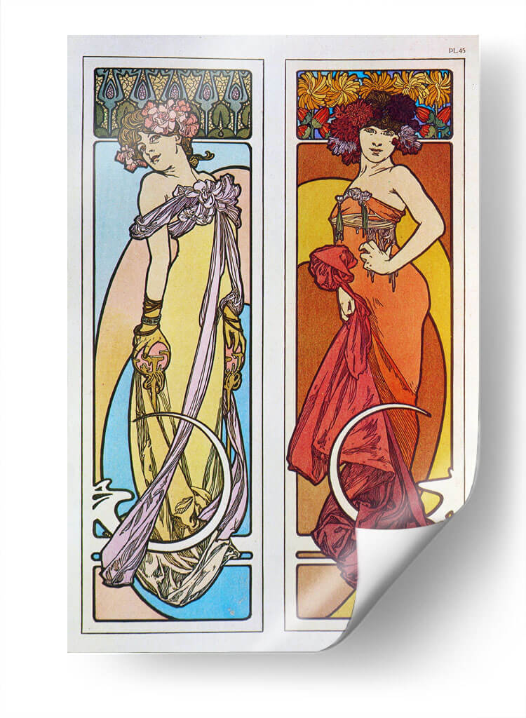 Documentos decorativos - IV - Alfons Mucha | Cuadro decorativo de Canvas Lab