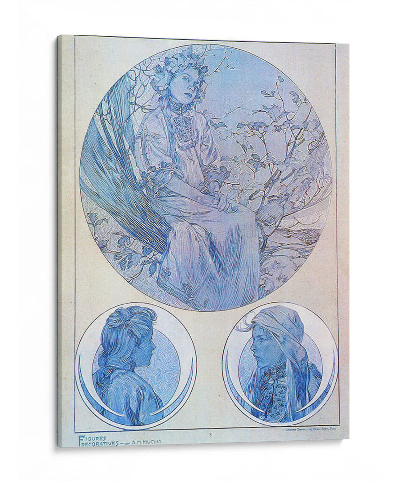 Figuras decorativas - Alfons Mucha | Cuadro decorativo de Canvas Lab