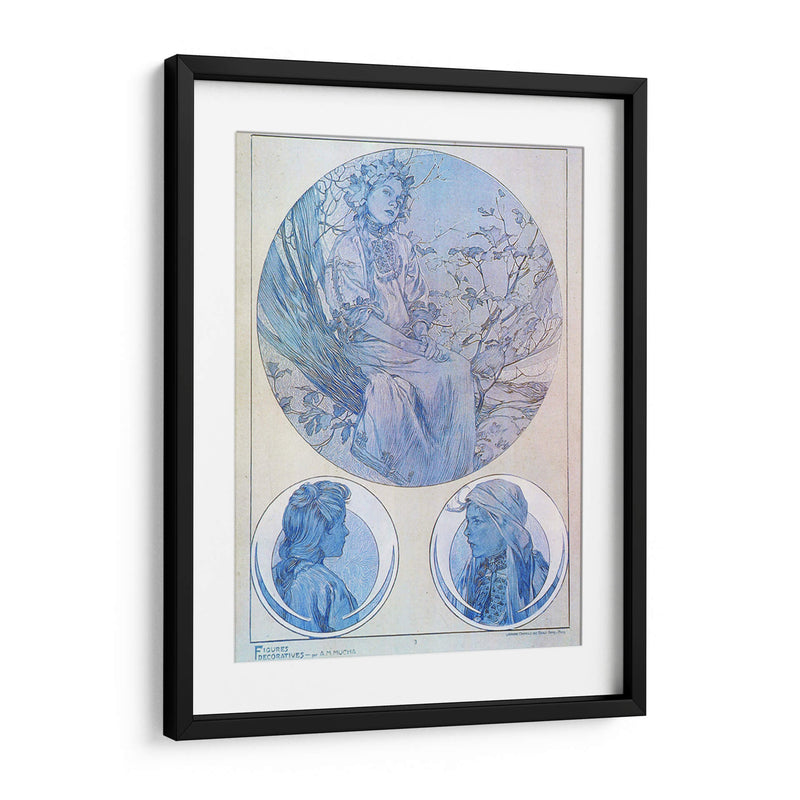 Figuras decorativas - Alfons Mucha | Cuadro decorativo de Canvas Lab