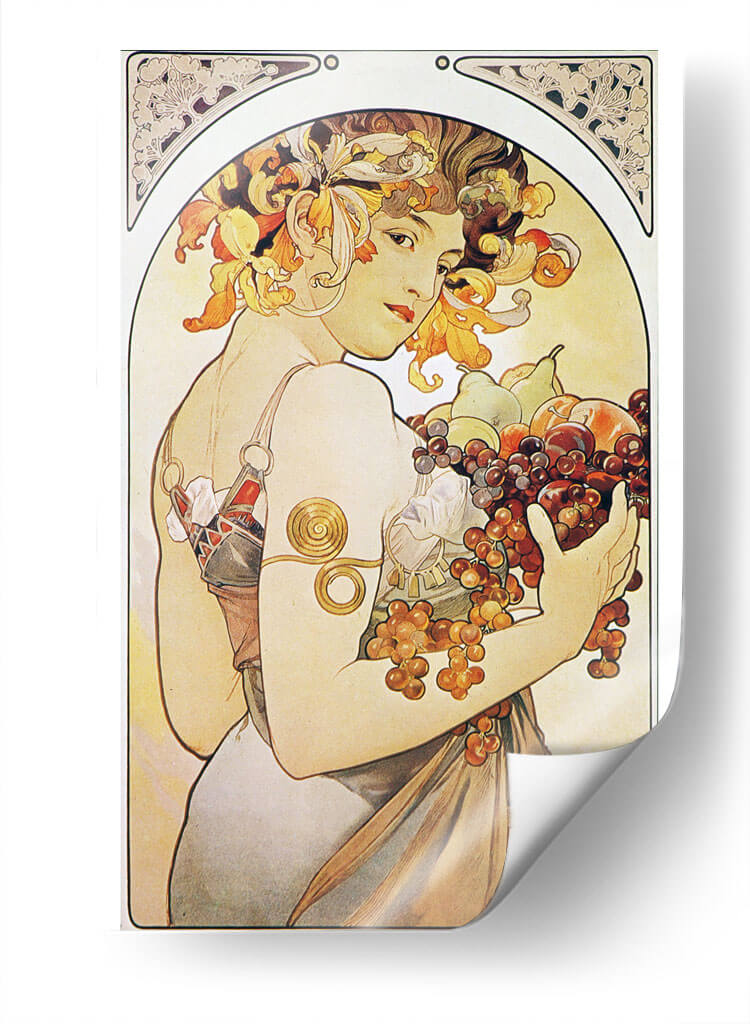 La fruta - II - Alfons Mucha | Cuadro decorativo de Canvas Lab