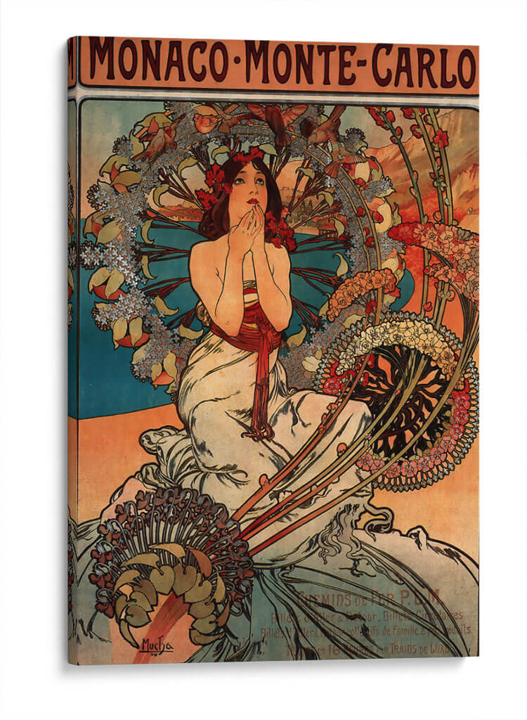 Mónaco, Monte Carlo - II - Alfons Mucha | Cuadro decorativo de Canvas Lab