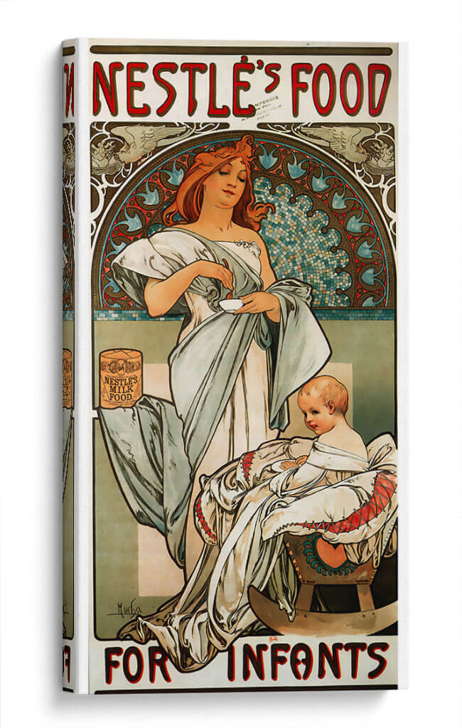 Alimentos Nestlé para niños - II - Alfons Mucha | Cuadro decorativo de Canvas Lab