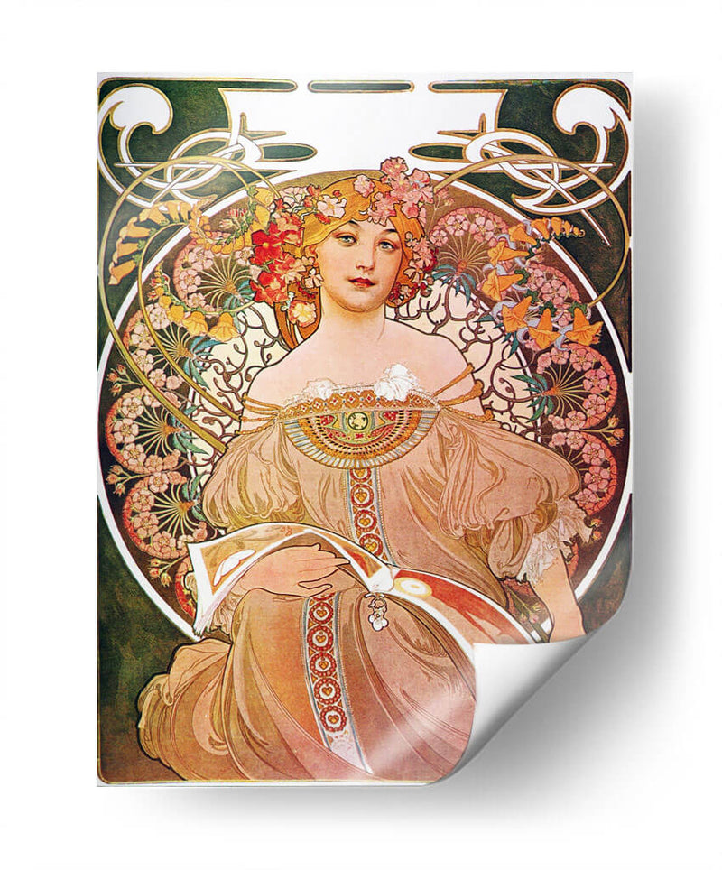 Ensueño, cartel de la editorial Champenois - II - Alfons Mucha | Cuadro decorativo de Canvas Lab