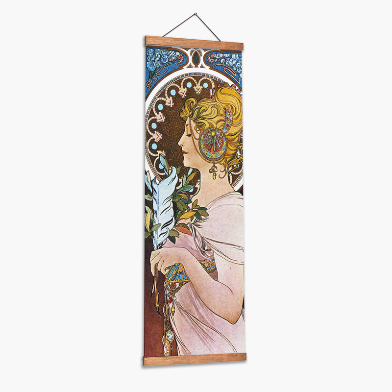 La pluma - Alfons Mucha | Cuadro decorativo de Canvas Lab