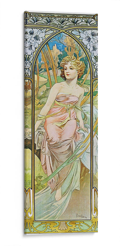 Despertar de la mañana - Alfons Mucha | Cuadro decorativo de Canvas Lab