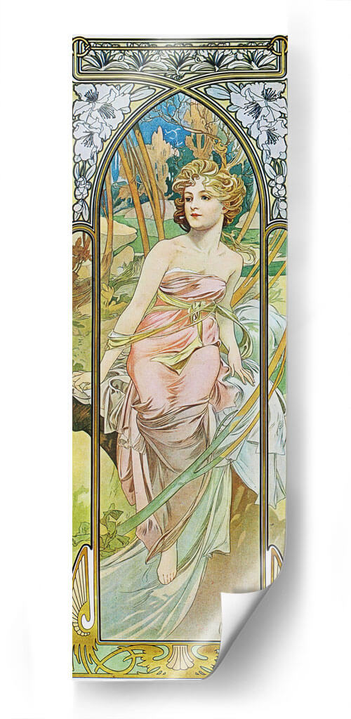 Despertar de la mañana - Alfons Mucha | Cuadro decorativo de Canvas Lab