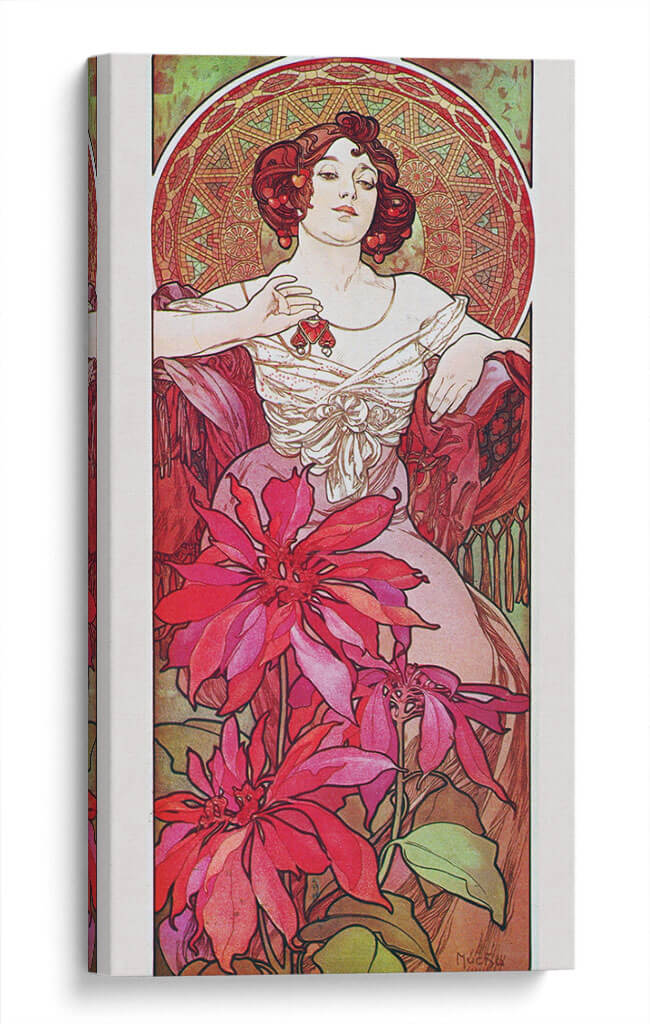 Rubí - Alfons Mucha | Cuadro decorativo de Canvas Lab