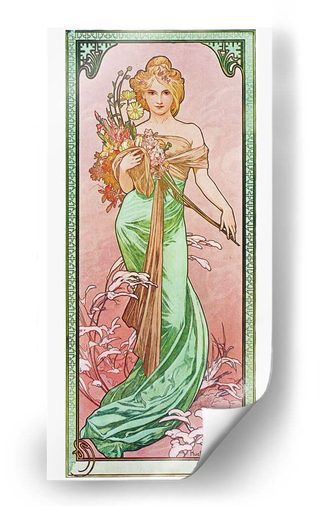 Primavera - II - Alfons Mucha | Cuadro decorativo de Canvas Lab