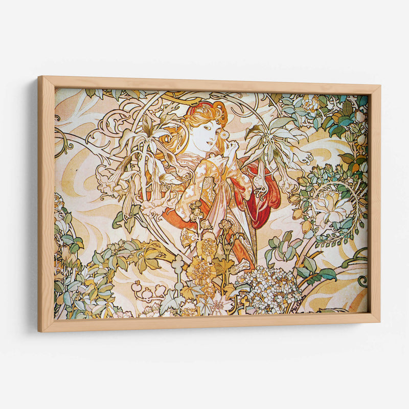 Mujer con margarita - I - Alfons Mucha | Cuadro decorativo de Canvas Lab