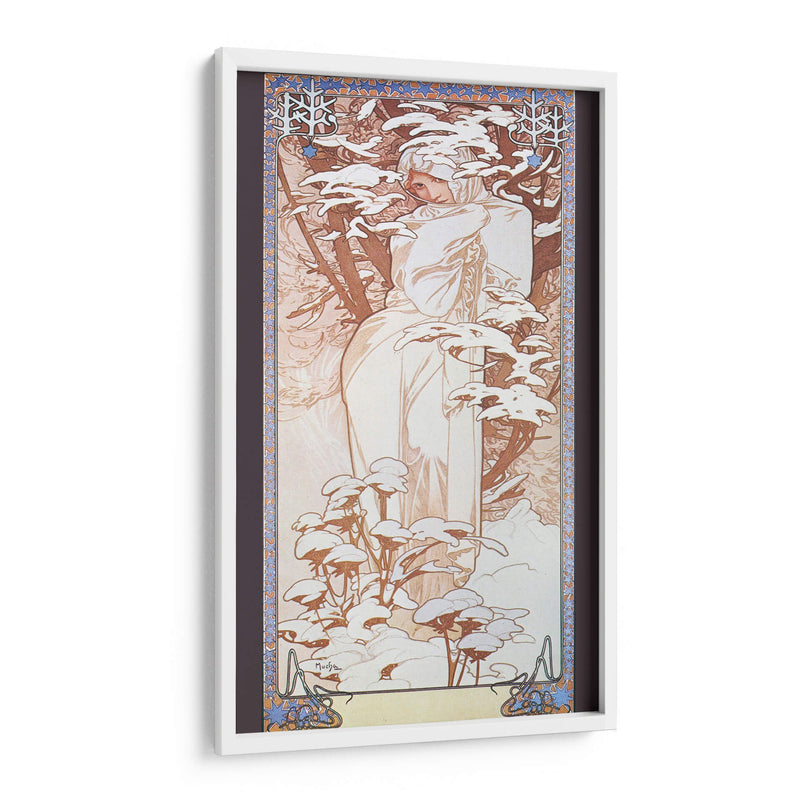 Invierno - III - Alfons Mucha | Cuadro decorativo de Canvas Lab