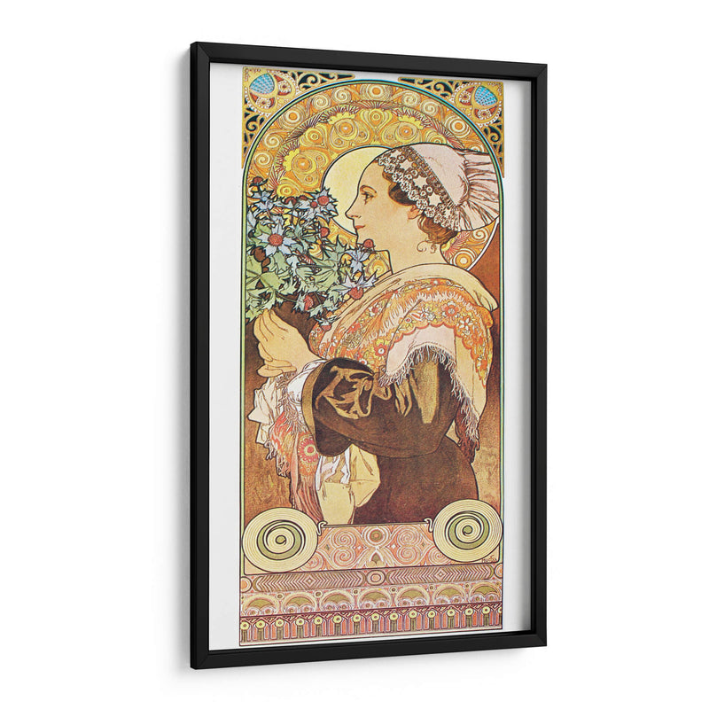 Grebas de cardo - Alfons Mucha | Cuadro decorativo de Canvas Lab