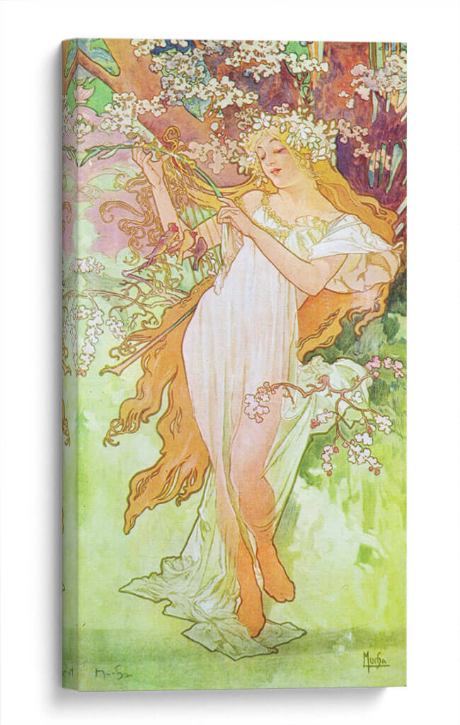 Primavera - IV - Alfons Mucha | Cuadro decorativo de Canvas Lab