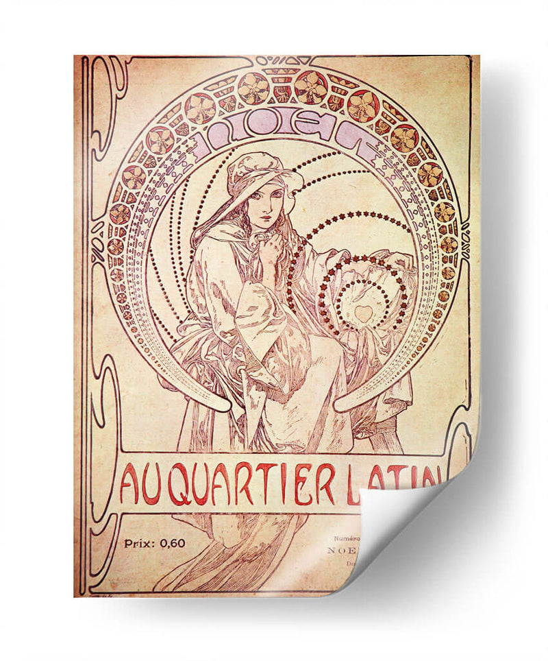 Au Quartier Latin - Alfons Mucha | Cuadro decorativo de Canvas Lab