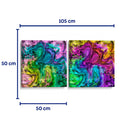 Hadas coloridas - Set de 2 - Gina Villalobos - Cuadro decorativo | Canvas Lab