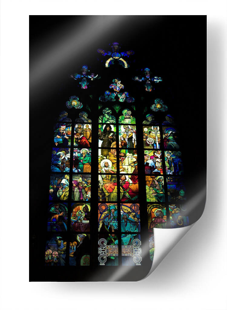 Ventanal en la catedral de San Vito - Alfons Mucha | Cuadro decorativo de Canvas Lab