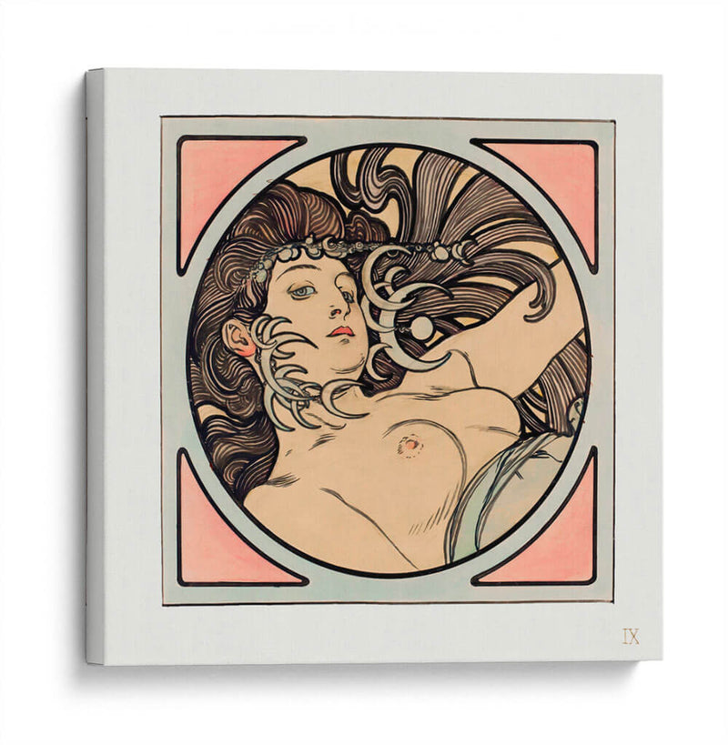 Vitral para la fachada de la boutique Fouquet - V - Alfons Mucha | Cuadro decorativo de Canvas Lab