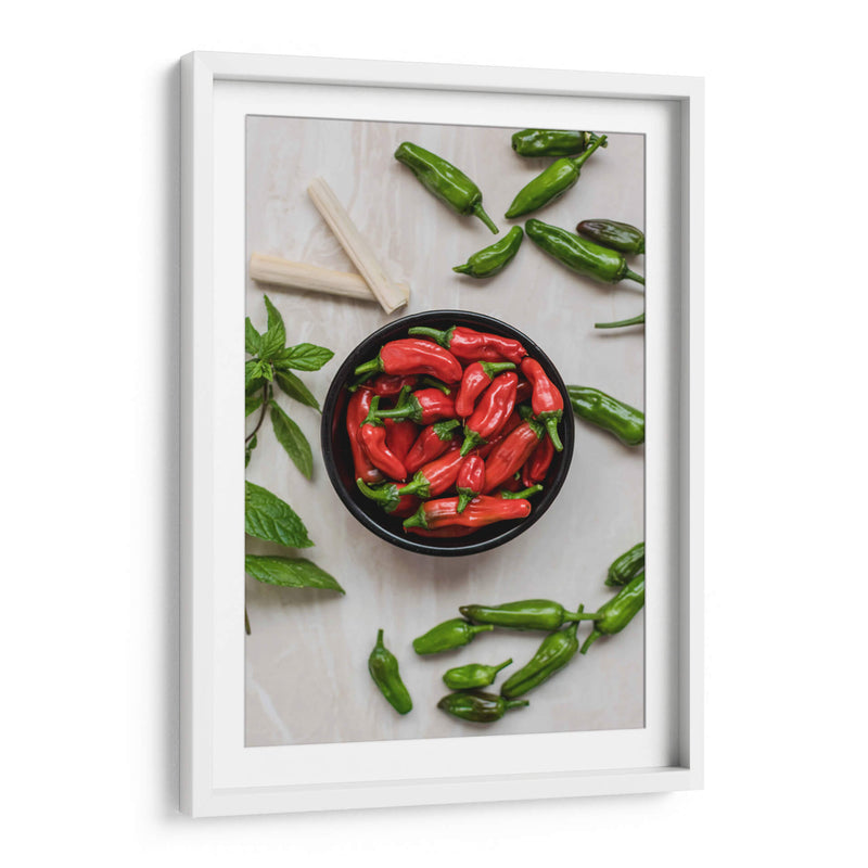 Bowl de chiles | Cuadro decorativo de Canvas Lab