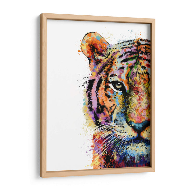Cara de Tigre Colorido - Hue Art | Cuadro decorativo de Canvas Lab