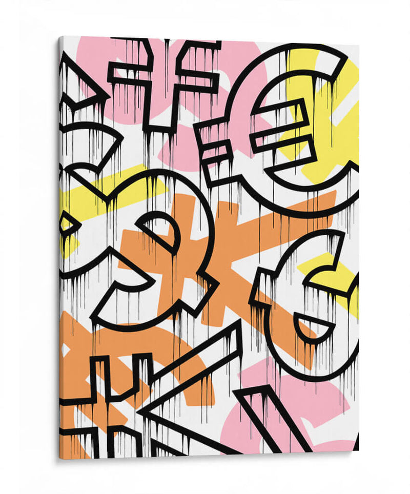 Dinero Graffiti 01 - David Aste | Cuadro decorativo de Canvas Lab