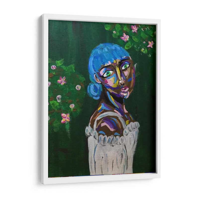 Chica con cabello azul - Jimena Escobedo | Cuadro decorativo de Canvas Lab